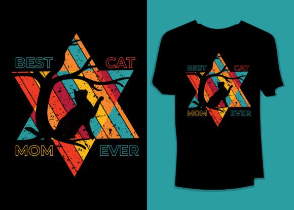 Best Cat Mom Ever: A Retro Design Asset for Modern Branding