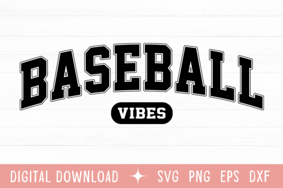 Capture Classic Athletic Charm with Baseball Vibes Retro Varsity SVG