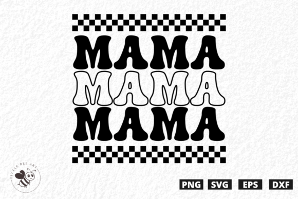 Celebrate Mom with the Wavy Mama Mama Mama SVG Design