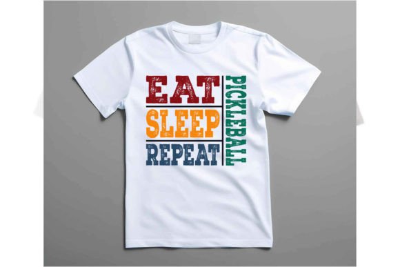 EAT SLEEP REPEAT PICKLEBALL T SHIRT DESI