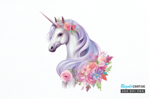 Enchant Your Designs with Fairy Unicorn Sublimation Clipart Png