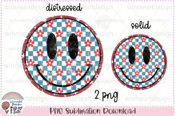 Floral 4th of July Smiley Retro America: A Festive Design Asset
