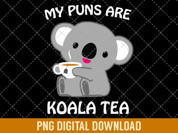 Koala Tea Puns: A Design Asset for Creative Projects
